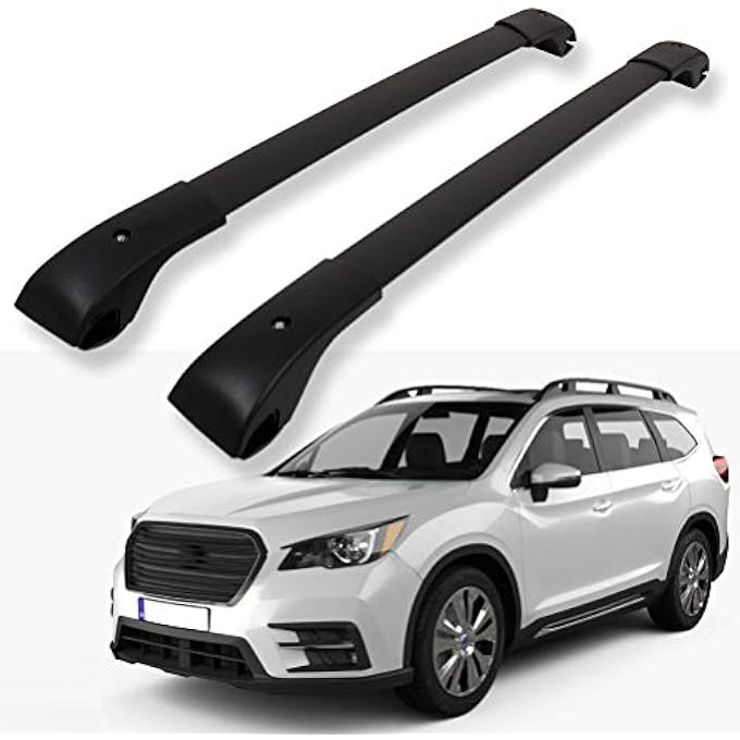 rayihni Roof Rack Cross Bars Baggage Carrier for Subaru Ascent 2019-2022 Black 2 Pcs Roof Top Rack Luggage Carrier - Image 1