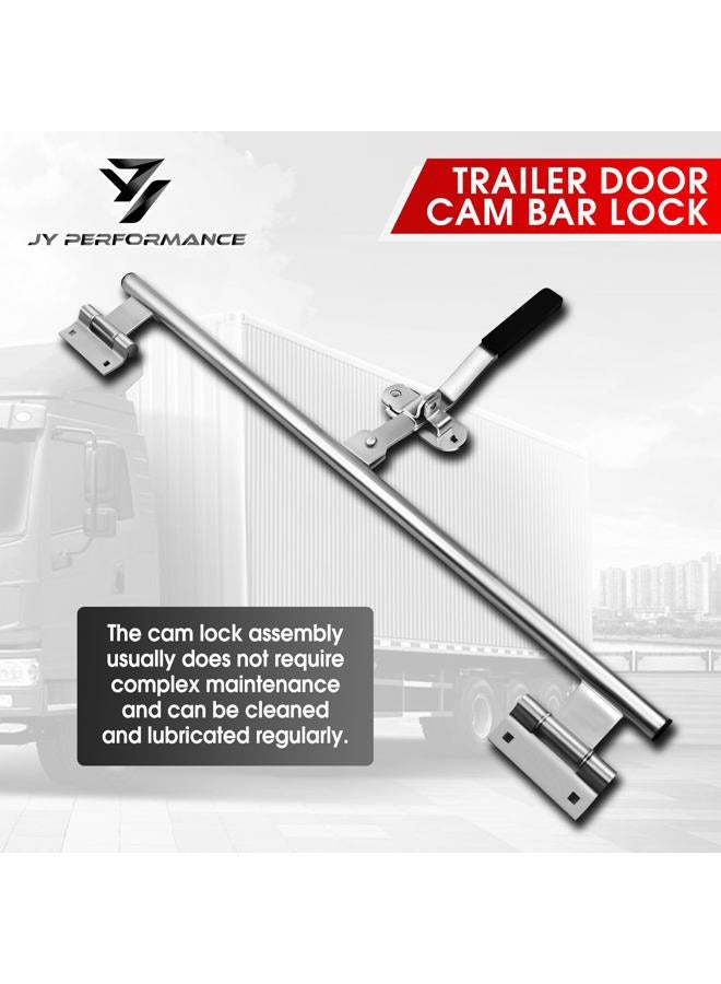 JY PERFORMANCE 36'' Trailer Swing Door Hinged Cam Bar Lock Assembly Side Door Enclosed Trailer - Image 5