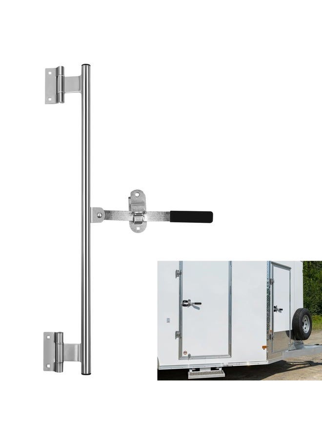 JY PERFORMANCE 36'' Trailer Swing Door Hinged Cam Bar Lock Assembly Side Door Enclosed Trailer - Image 1