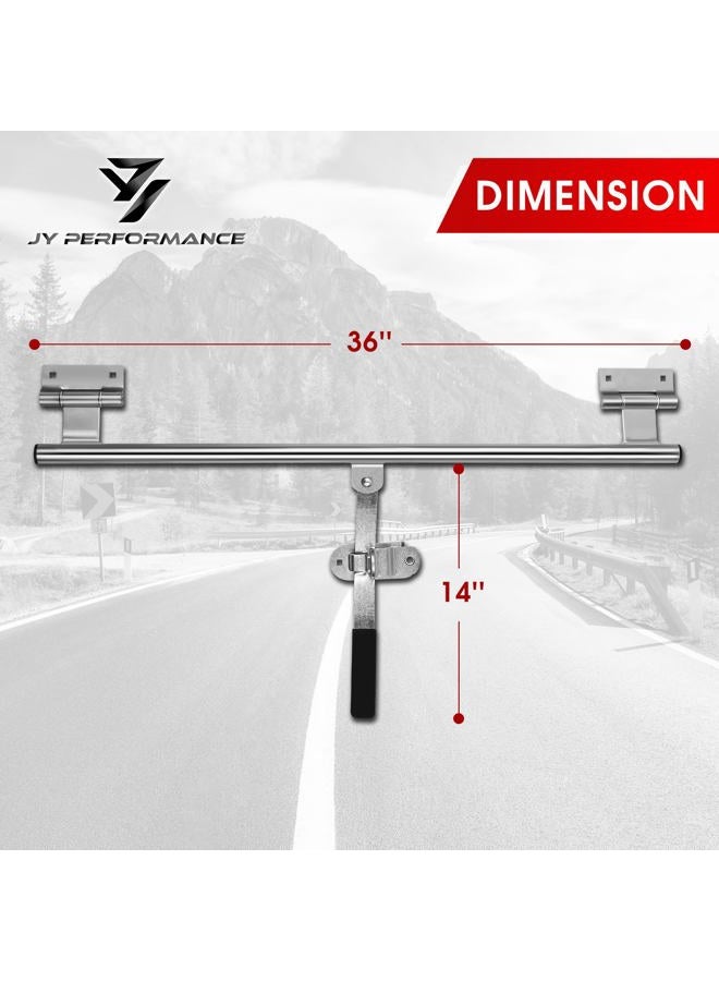 JY PERFORMANCE 36'' Trailer Swing Door Hinged Cam Bar Lock Assembly Side Door Enclosed Trailer - Image 2
