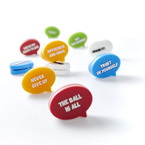 BusyBee Tennis Vibration Dampener (10 Pack). Unique Tennis Gift for Kids, Women and Players with 10 Motivational Slogans - Image 5