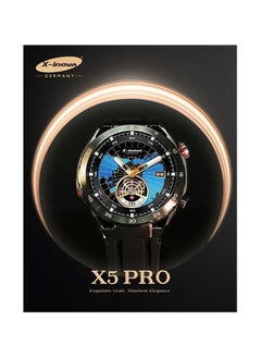 x-inova germany Smartwatch x5 pro Tailored Elegance Exclusively for Business Elites With ,GPT ,answer to make call,2 fashionable watch straps,AI Voice Assistant,Health Monitoring,Always-on Clock-black