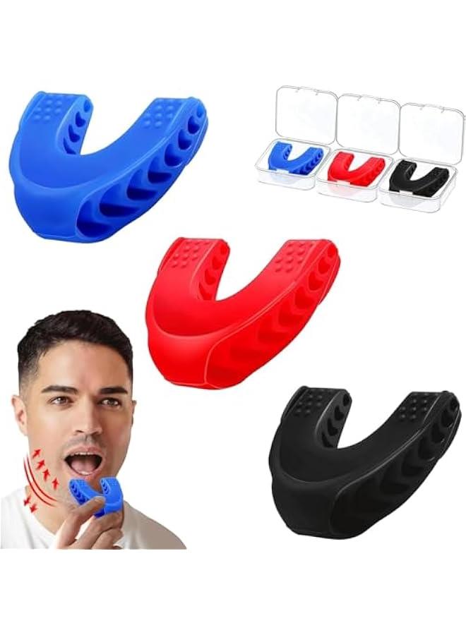 MOXO Jaw Exerciser 3 PCS Jawline Shaper Jaw Exerciser for Men & Women Jawline Exerciser Jaw Trainer Tighten & Ts Target Your Chin & Cheekbs Facial Exerciser for Beginner - Image 1