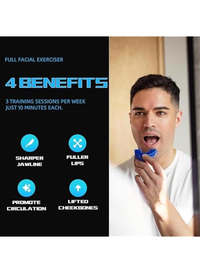 MOXO Jaw Exerciser 3 PCS Jawline Shaper Jaw Exerciser for Men & Women Jawline Exerciser Jaw Trainer Tighten & Ts Target Your Chin & Cheekbs Facial Exerciser for Beginner - Image 4