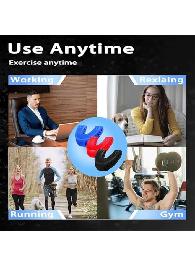 MOXO Jaw Exerciser 3 PCS Jawline Shaper Jaw Exerciser for Men & Women Jawline Exerciser Jaw Trainer Tighten & Ts Target Your Chin & Cheekbs Facial Exerciser for Beginner - Image 5