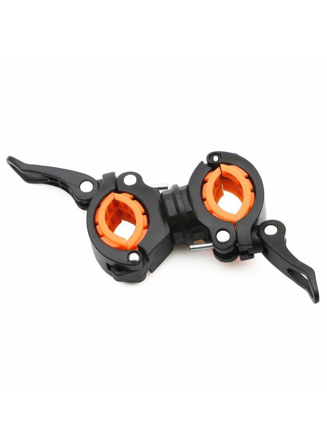 Rowiz Flashlight Holder, 360º Degree Rotation Bicycle Bike LED Light Flashlight Torch Mount Clamp Clip Holder Grip Bracket, Pack of 4 - Image 4