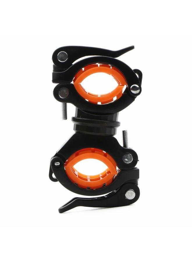 Rowiz Flashlight Holder, 360º Degree Rotation Bicycle Bike LED Light Flashlight Torch Mount Clamp Clip Holder Grip Bracket, Pack of 4 - Image 2