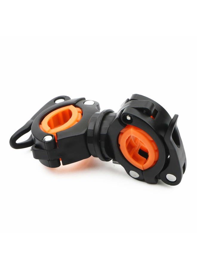Rowiz Flashlight Holder, 360º Degree Rotation Bicycle Bike LED Light Flashlight Torch Mount Clamp Clip Holder Grip Bracket, Pack of 4 - Image 5