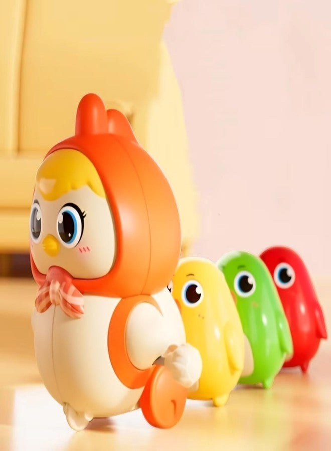 ADEMNEX Cute Wind-Up Duck Toy for Kids, Manual Clockwork Walking Duck, Colorful Cartoon Animal Toy for Toddlers & Children (Pack of 2) - Image 4