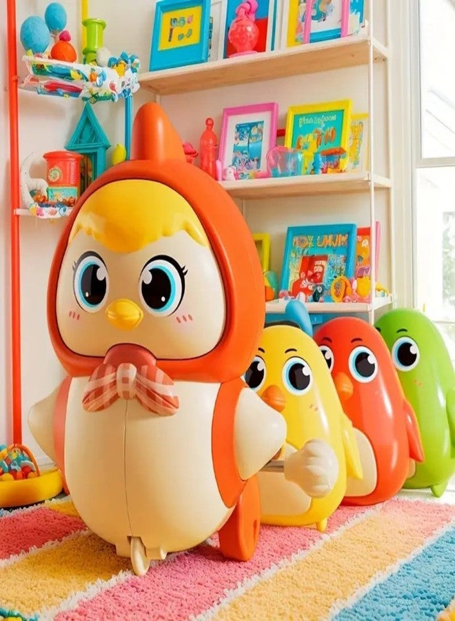ADEMNEX Cute Wind-Up Duck Toy for Kids, Manual Clockwork Walking Duck, Colorful Cartoon Animal Toy for Toddlers & Children (Pack of 2) - Image 2