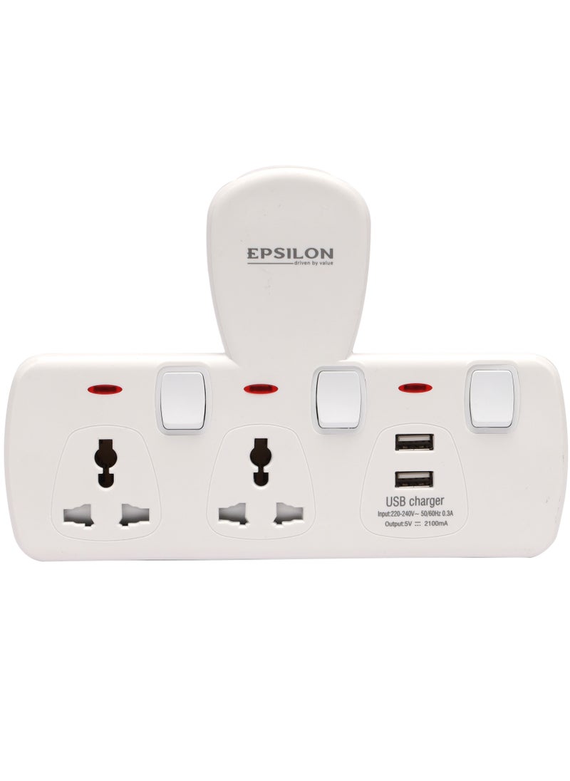 Epsilon - Epsilon 2 Way Universal Socket- ES1113 - Image 1