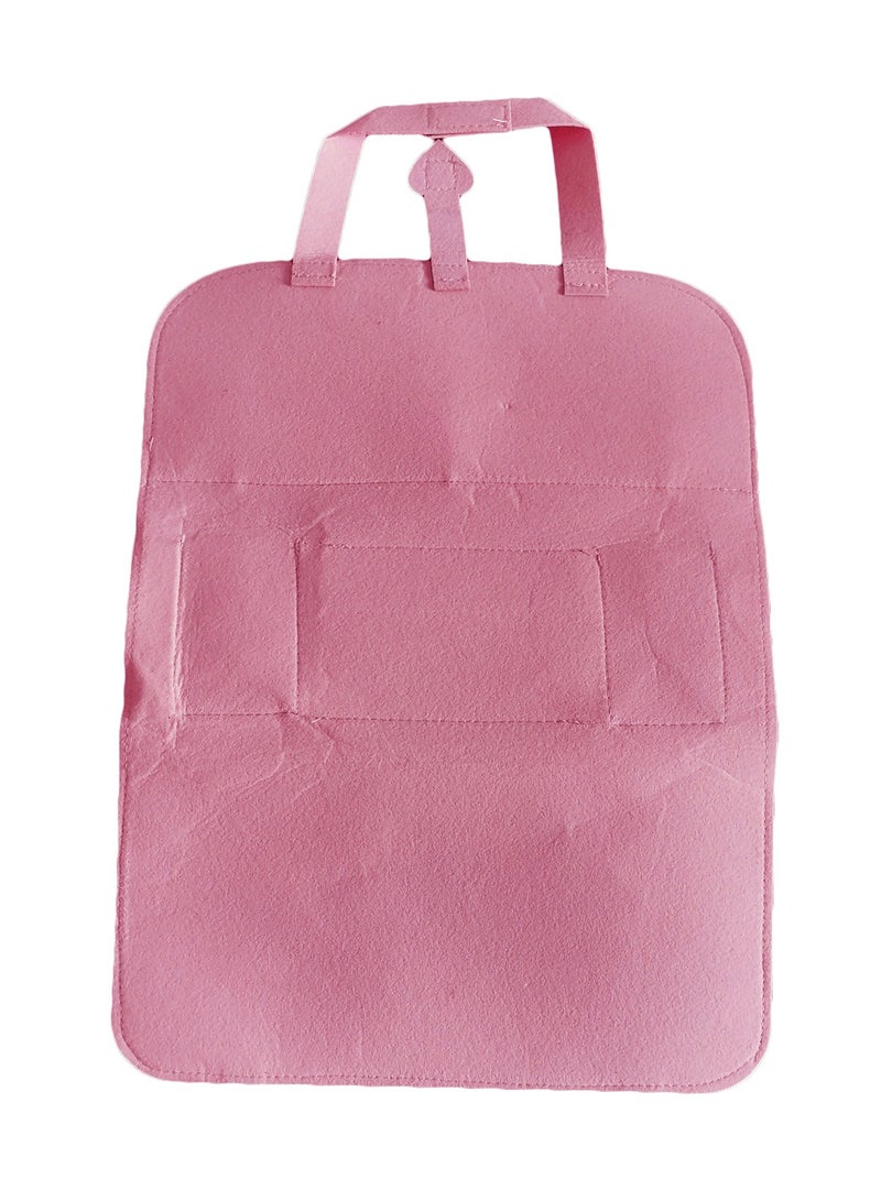 2 قطعة منظم مقعد خلفي للسيارة منظم مقعد خلفي للسيارة من الصوف المصنوع من اللباد حقيبة معلقة على ظهر السيارة بجيوب متعددة لزجاجة ماء، ورق ضخ، دفتر ملاحظات - Image 4