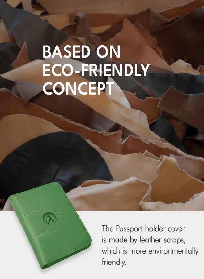 ALLIVE Genuine Leather Passport Holder Women Men, Passport Holder with Airtag, Travel Must Haves Airport Essentials, Passport Cover Case Travel Gifts - Image 2