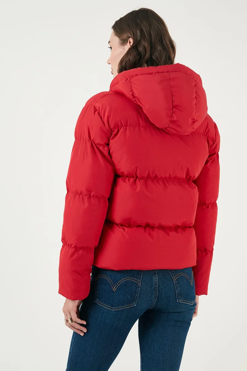 Lela Pocket Hooded Regular Fit Puffer Coat Women's Coat 640Y002