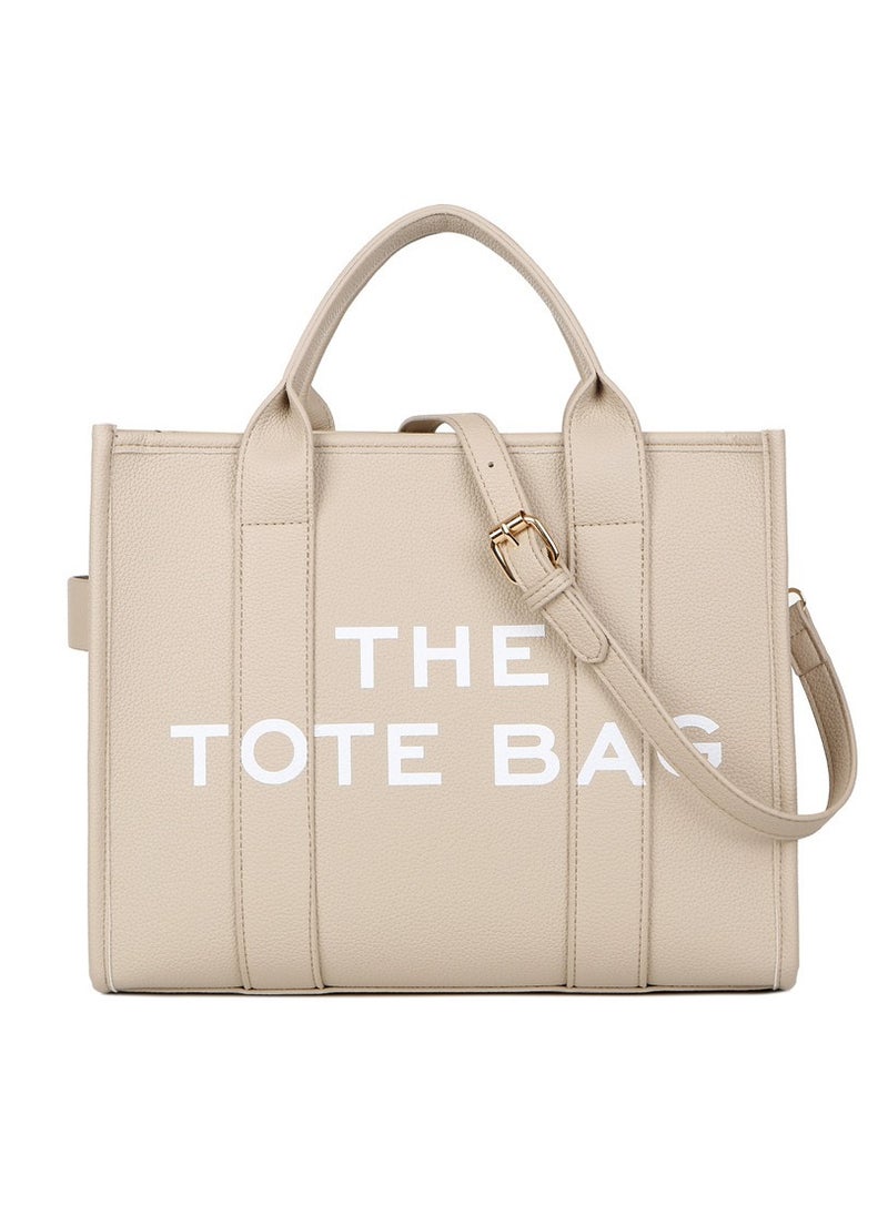 NIBEMINENT The Tote Bags For Women Large PU Leather Trendy Travel Tote Bag Handbag Top Handle Shoulder Crossbody  - Image 1