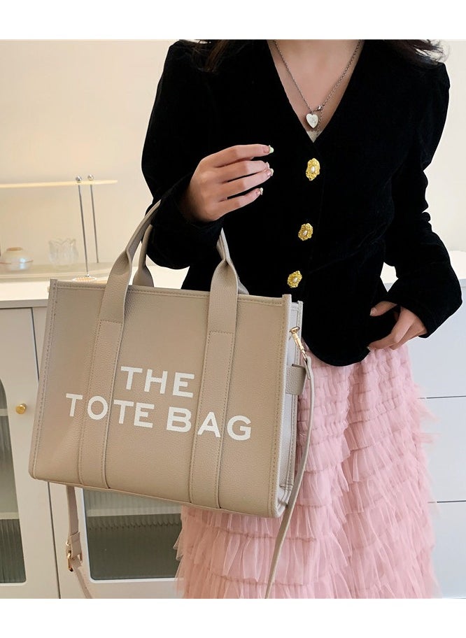 NIBEMINENT The Tote Bags For Women Large PU Leather Trendy Travel Tote Bag Handbag Top Handle Shoulder Crossbody  - Image 3