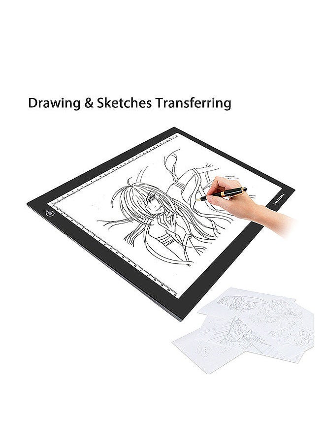 HUION - L4S Protable Ultra-thin LED Light Pad Acrylic Panel LED Drawing Light Pad Powered by USB with Adjustable Brightness - Image 1