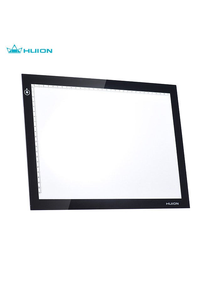 HUION - L4S Protable Ultra-thin LED Light Pad Acrylic Panel LED Drawing Light Pad Powered by USB with Adjustable Brightness - Image 1