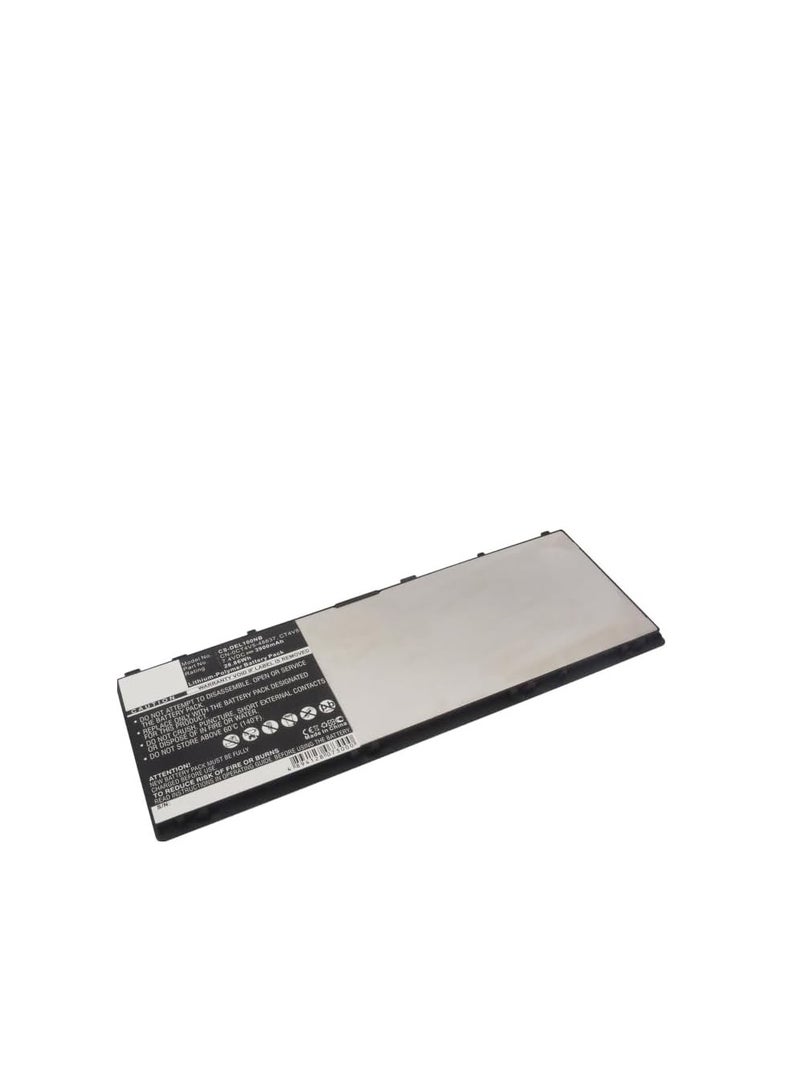 Terabyte Replacement Battery for DEL'L C1H8N,CN-0CT4V5-48637,CT4V5,FWRM8,KY1TV,PPNPH,C5621,Latitude 10,Latitude 10 ST2,ST2,T05G,1VH6G,1XP35,312-1412,3900mAh/7.4V - Image 1