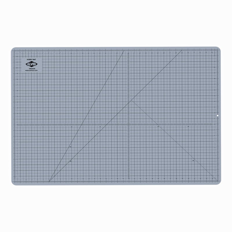 ALVIN HM Self-Healing Cutting Mat for Hobbies 24 x 36 inch | Double-Sided Blue/Grey | 3-Layer Gridded Surface for Arts, Crafts and Sewing - Model HM2436 - Image 2