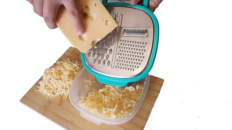 RUSEELA Multifunctional Vegetable Peeler and 3-in-1 Grater Set for Kitchen | Handy Peeler & Multipurpose Grater with Container (Pack of 2) - Image 2