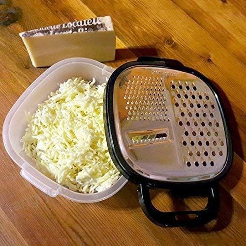 RUSEELA Multifunctional Vegetable Peeler and 3-in-1 Grater Set for Kitchen | Handy Peeler & Multipurpose Grater with Container (Pack of 2) - Image 3