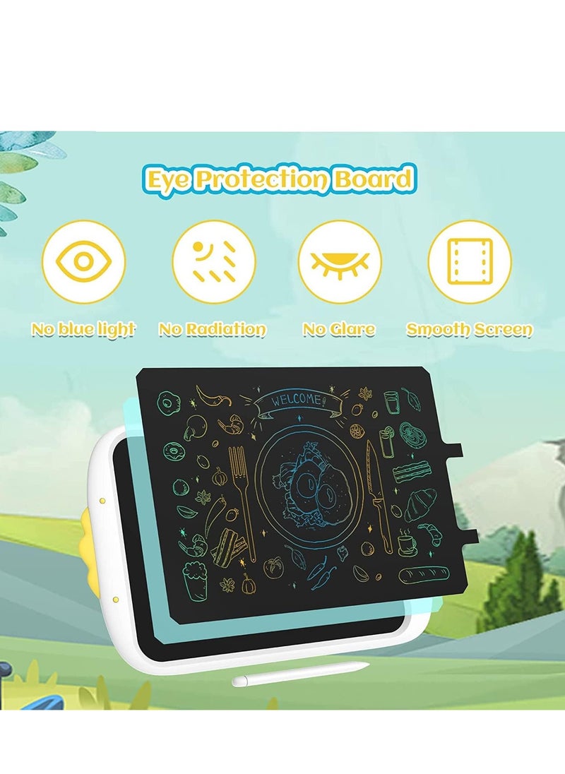 Generic LCD Writing Tablet for Kids Colorful 10 Inch, Learning Educational Toddler Toys Gift for 3 4 5 6 7 Year Old Girls Boys, Electronic Drawing Doodle Pad Board (White)  - Image 4