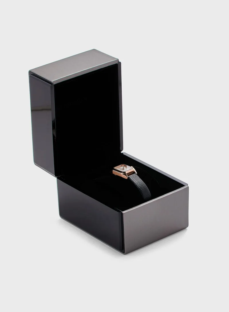 EMPORIO ARMANI PU Strap Analog Watch