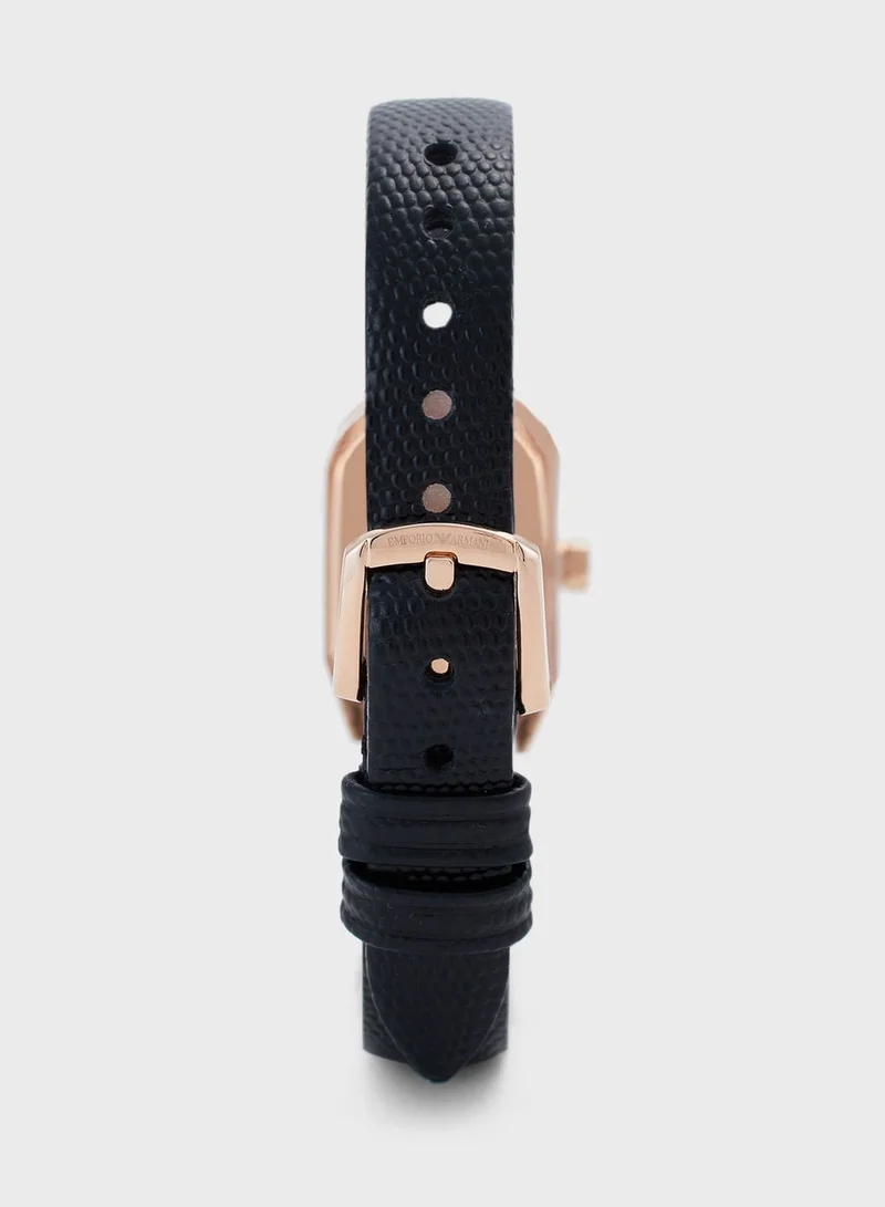 EMPORIO ARMANI PU Strap Analog Watch