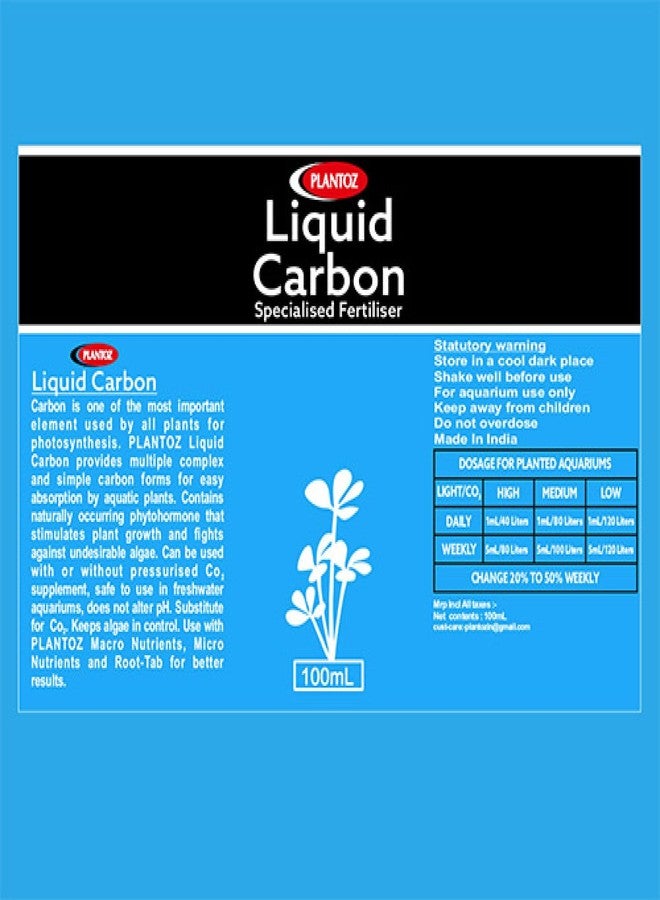 فيشر مين بلانتوز كربون سائل 100 مل - مكمل ثاني أكسيد الكربون لأحواض السمك المزروعة | يتحكم في الطحالب ويعزز نمو النباتات | مصدر سهل الاستخدام لثاني أكسيد الكربون السائل لتنسيق أحواض السمك ونباتات المياه العذبة | أزرق - Image 2