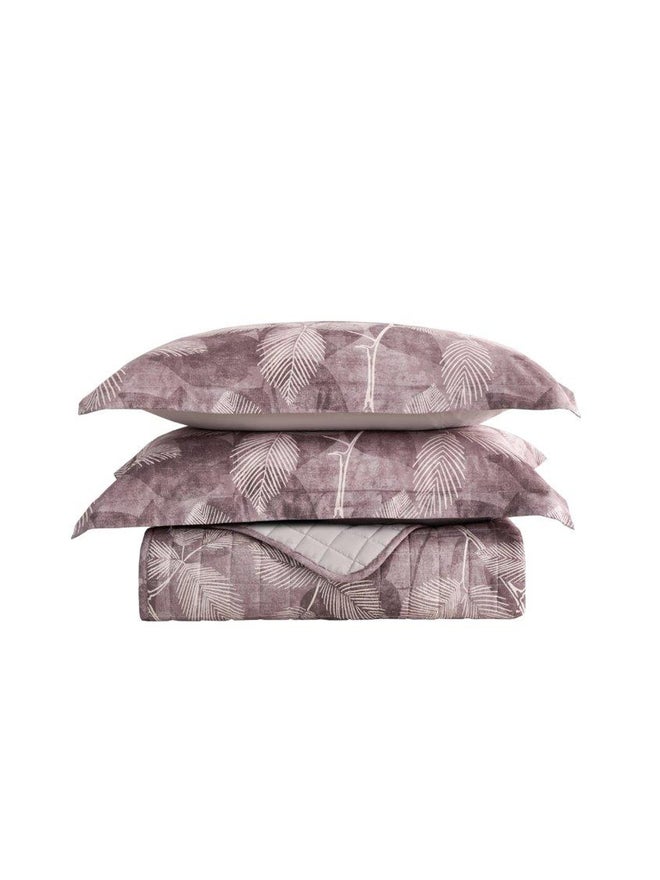 VALENTINI 4-Piece Microfiber Printed Bedspread Queen Set - Image 2