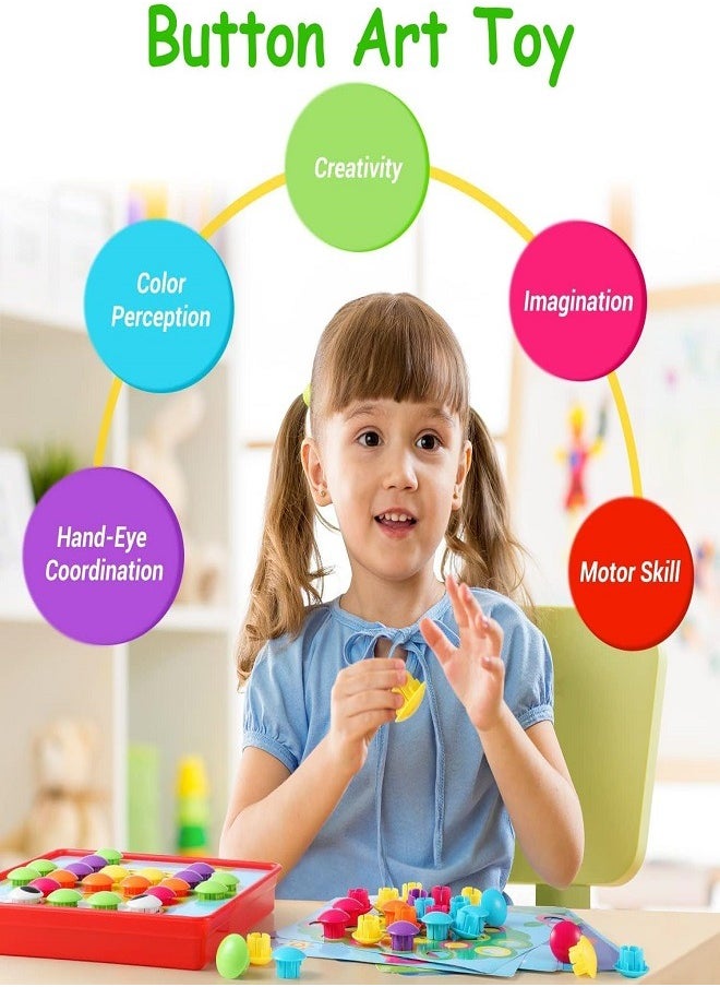 null - Button Idea Educational Toys (12 pictures & 46 Button) Genius Art Button – Color matching – Early Learning Toy - Image 1
