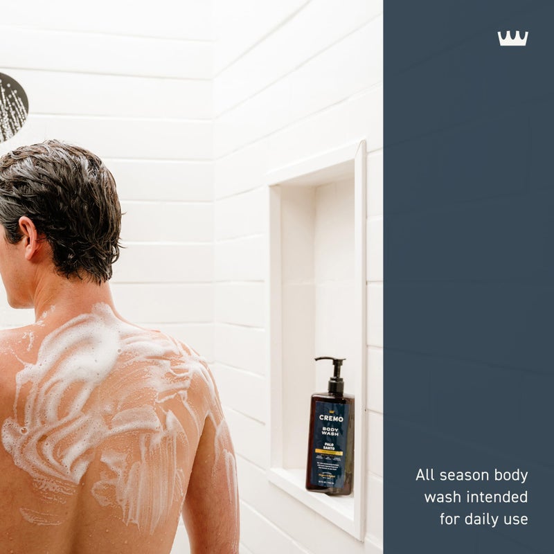 Cremo Rich-Lathering Palo Santo Body Wash for Men, Notes of Bright Cardamom, Dry Papyrus and Aromatic Palo Santo, 32 Fl Oz - Image 2