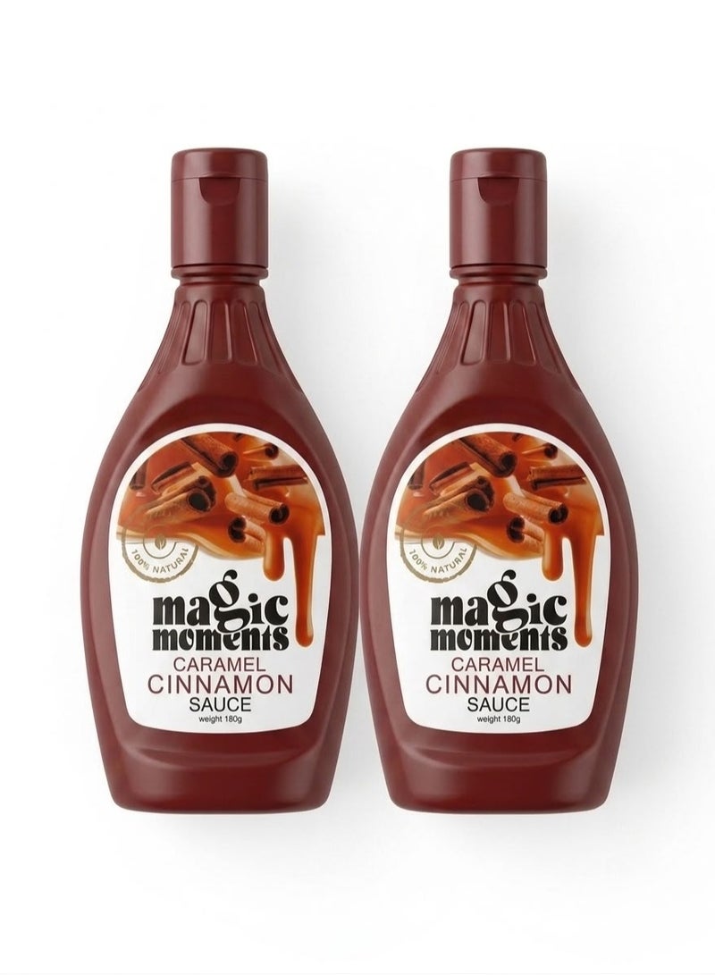 Magic Moments Caramel Cinnamon Sauce - 180g 2 Pack