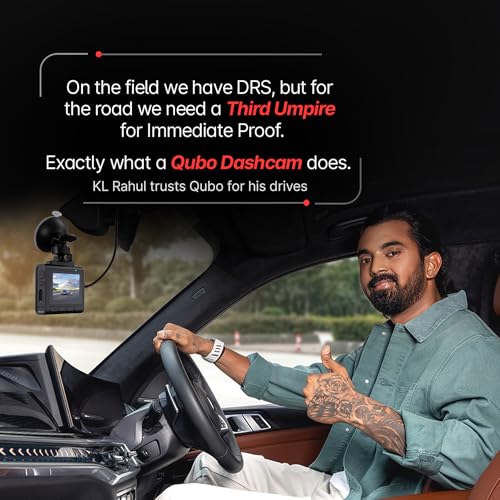 Qubo Car Dashcam Pro 2.7K Dual Channel from Hero Group [2026 Edition] | NightPulse Vision | 5MP QHD+ Front (140°), 2MP FHD Rear | G-Sensor |2" LCD |Built-in GPS, Wi-Fi, Mic |1TB Storage| Made in India - Image 3