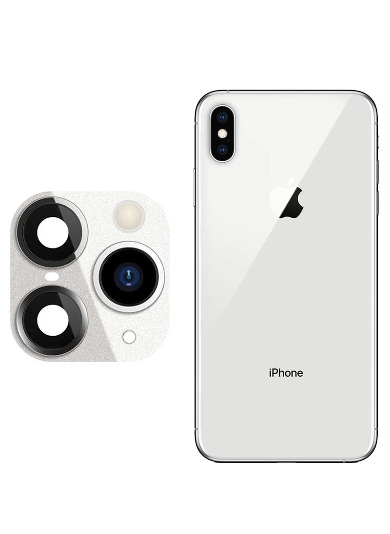 iPhone X XS Duplicate Camera Lens Camera Upgrade Protective Lens Change iPhone X XS to 11 Pro 11 Pro Max White