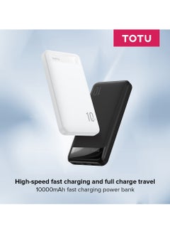 Totu 10000mAh Power bank 42.5W Wireless Charging, Portable Design, with USB-C 20W/USB-A 22.5W PD fast charge Compatible with iPhone 15/13/12/series/android devices.  - Image 3