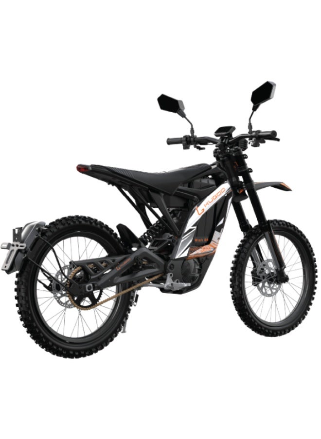 Kugoo Wish 04 Electric Dirt Bike 2026 - 3700W Brushless Motor - 67.2V 36Ah Battery - Max Speed 80km/h - Range up to 70km - Black - Image 2