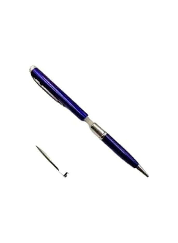 قلم سكين ستانلس ستيل باللون الأزرق