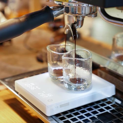TIMEMORE Coffee Scale Basic 2.0 Electronic Espresso White Scale with Water Flow Rate and Timer Function, Free Switching of Ounce/kg Units, Digital Scale for Kitchen/Baking/Cooking - Image 5