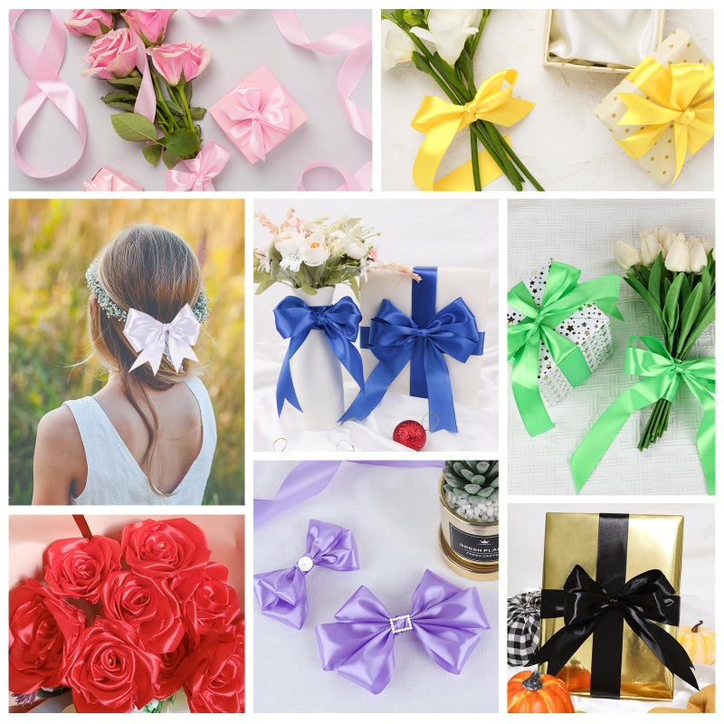 NESCCI 800 Yards Ribbon,1-1/2 Inch Satin Ribbon,Single Face Satin Ribbons, Perfect for Gift Wrapping,Wedding Decoration,Handmade Bows,Wrapping Bouquet and More - Image 5