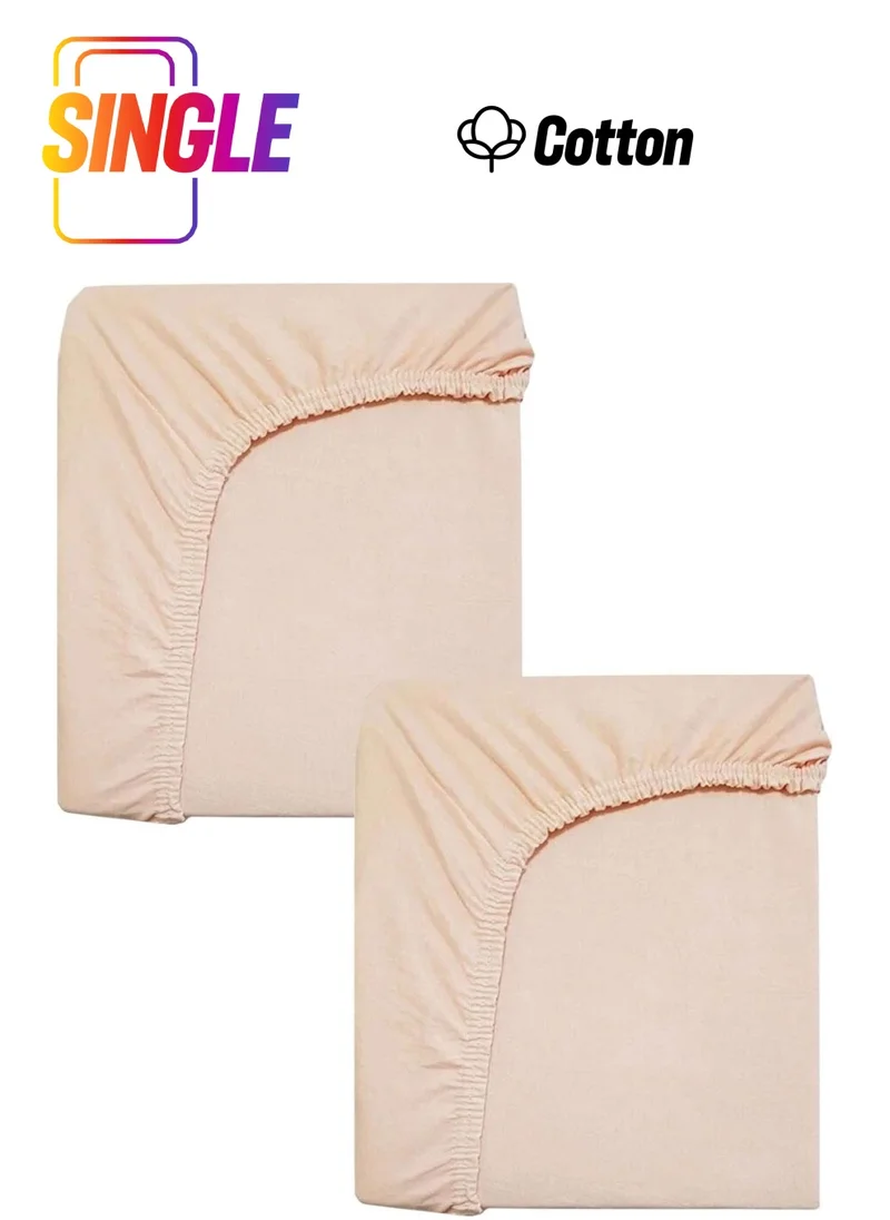 كوتن كونسيبت 2 Pieces Cotton and Elastic Combed Baby Bed Sheet