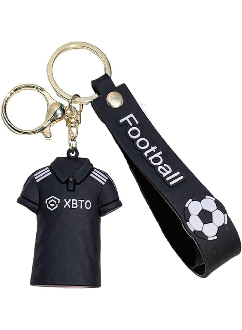 Generic Football Star Jersey Black Keychain Backpack Pendant - Image 1