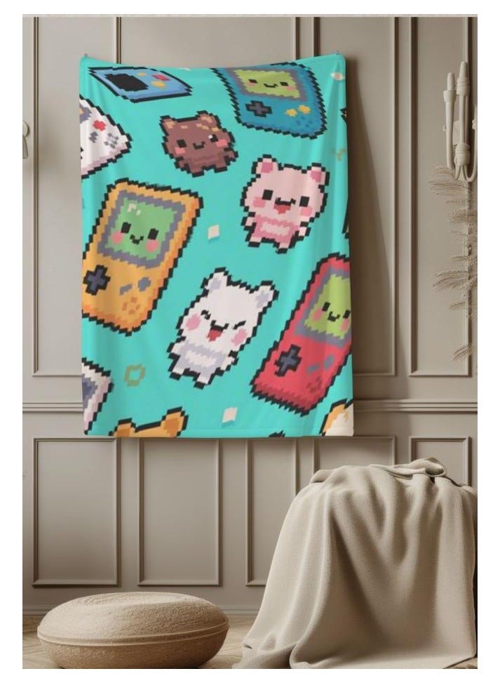 general Children's or student cartoon flannel thin blanket (warm and comfortable, suitable for sleep, games) 100cm*150cm - 11 - Image 1