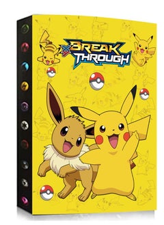 Generic Yellow Pikachu Pokemon Card Collection Album Book  - Image 1