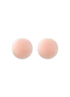 Generic 1 Pairs Women Reusable Adhesive Nipple Covers Invisible Round Silicone Cover  - Image 1