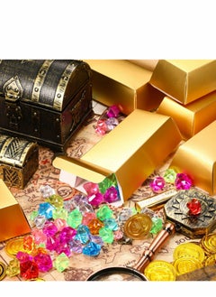 Excefore 24 Pcs Gold Bars Fake Gold Bar Gift Box Golden Party Favor Boxes  Theme Party Supplies for Candy Treats Toys Decoration, 5.5 x 3.2 Inches  - Image 4
