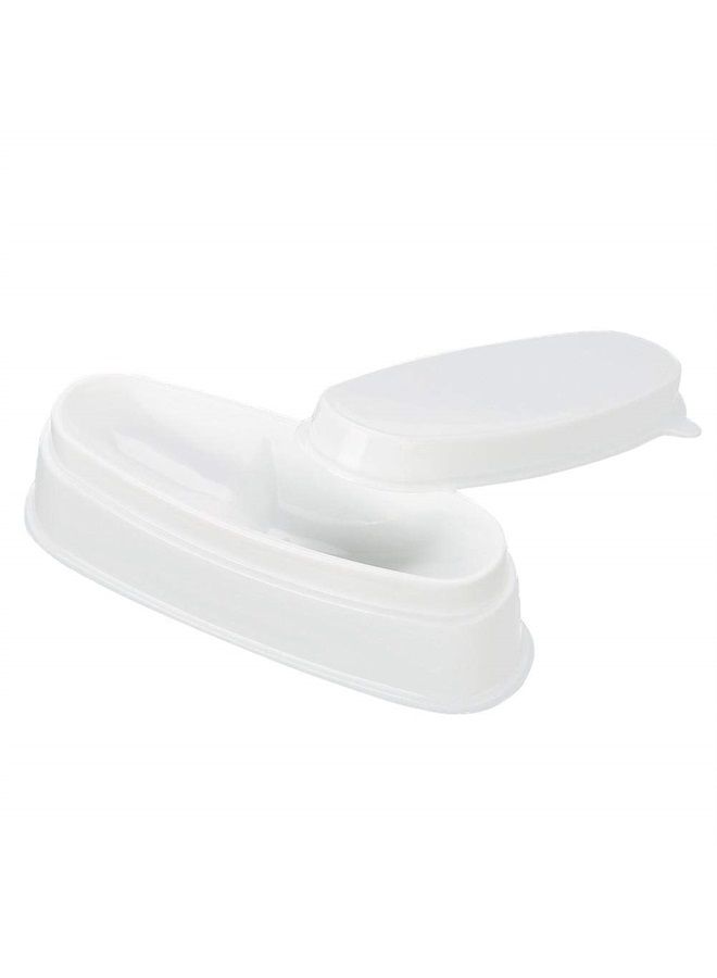 Sonew Nail Dip Container Tray Dipping Trays, Portable Nail Dipping Powder Tray Manicure Mould Nail Container for Making Perfect French Tip Smile Lines - Image 2