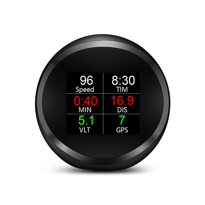 GPS Speed Slope Meter, Digital Inclinometer Level & Angle Gauge, Head Up Display Speedometer, Bevel Tilt Gauges with Multifunctional Function for All DC5-18V Car - Image 1