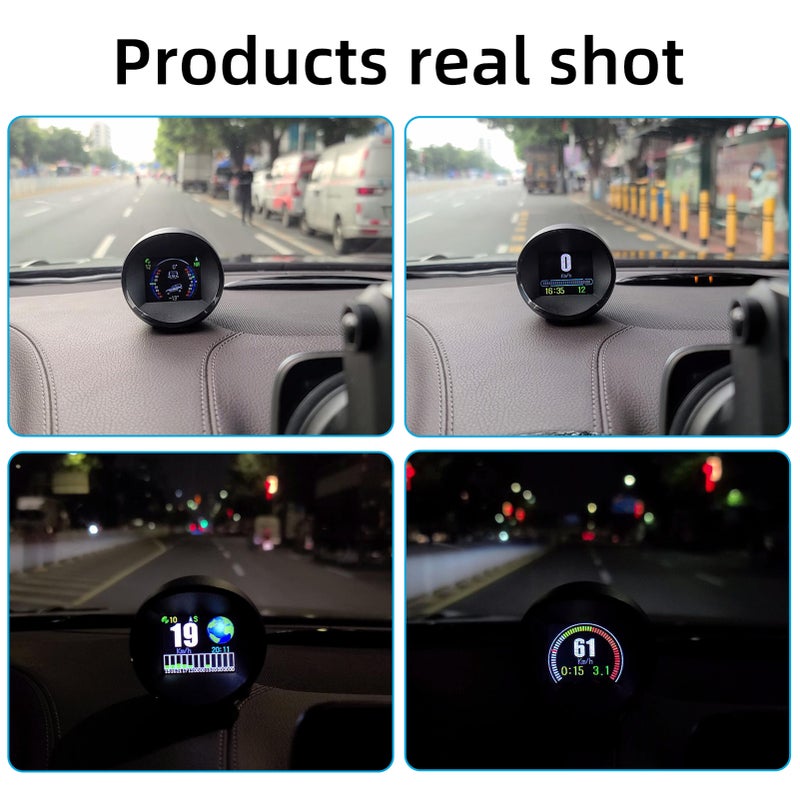 GPS Speed Slope Meter, Digital Inclinometer Level & Angle Gauge, Head Up Display Speedometer, Bevel Tilt Gauges with Multifunctional Function for All DC5-18V Car - Image 4